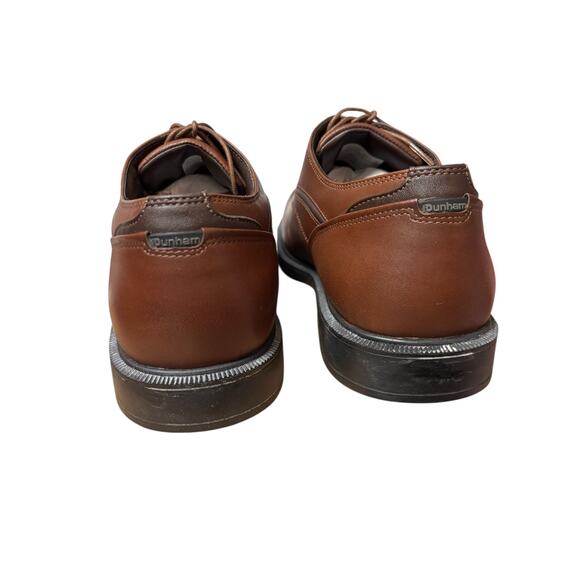 Dunham Brown Leather Oxford Shoes Men’s 9 6E Wide - Picture 3 of 9